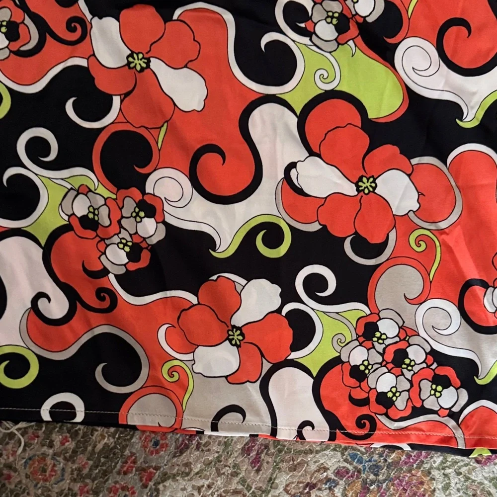 Kasper Multicolor Floral A-Line Skirt - Picture 4 of 5